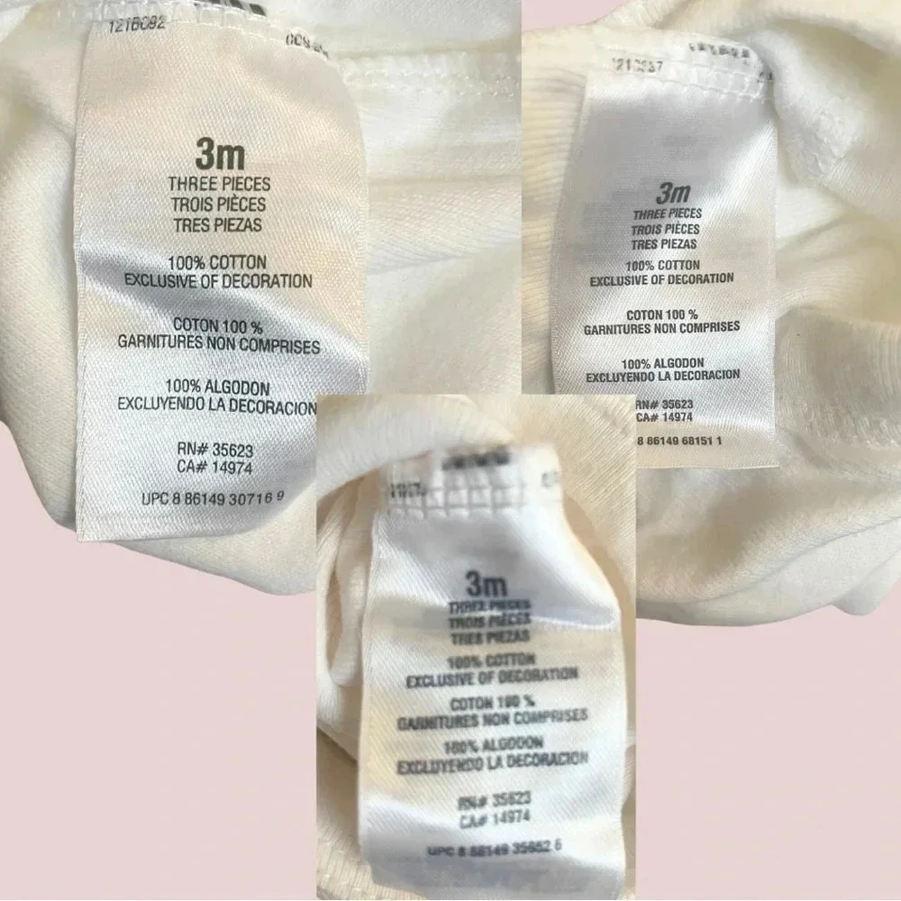 Baby Girls’ Bodysuit Bundle | Carter’s & Koala Baby Onesies | 3M 100% Cotton